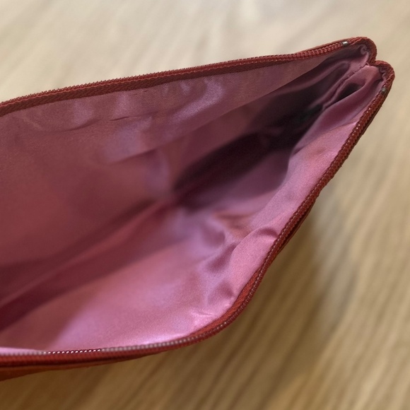 Brontibay Paris - Burnt Orange Satin Bow Clutch Purse with Zip - Picture 5 of 12